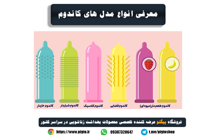 معرفی انواع مدل های کاندوم 